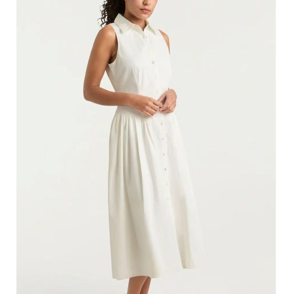Cinq à Sept White Midi Dress - Picture 4 of 10